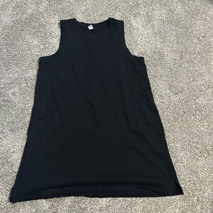 Sleeveless Black Women's Dress w/ Pockets
